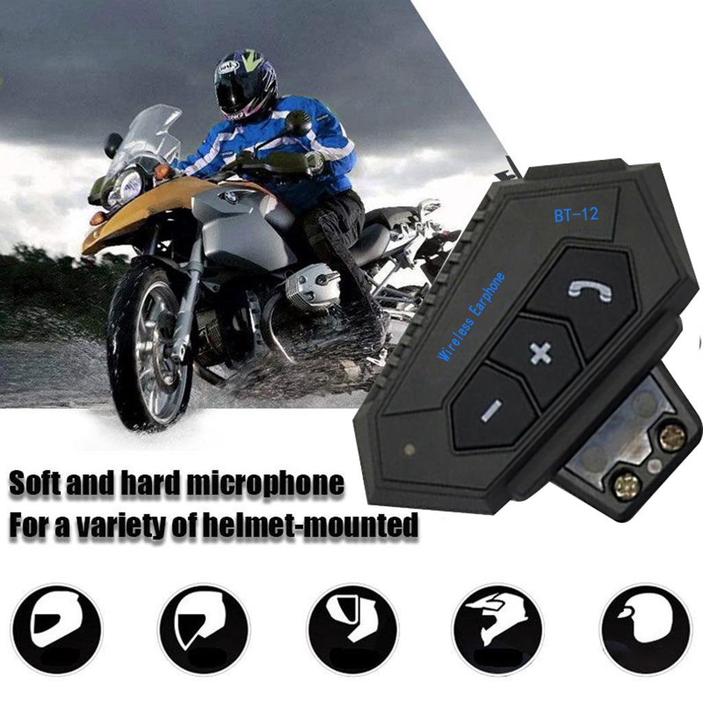 10m Bluetooth Motorcycle Headset Helmet Interphone Intercom Headset
