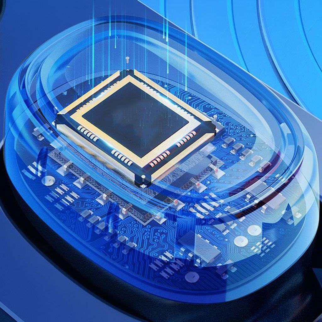 TWS Binaural Wireless Bluetooth 5.0 Sports Earbuds LED Power Display White