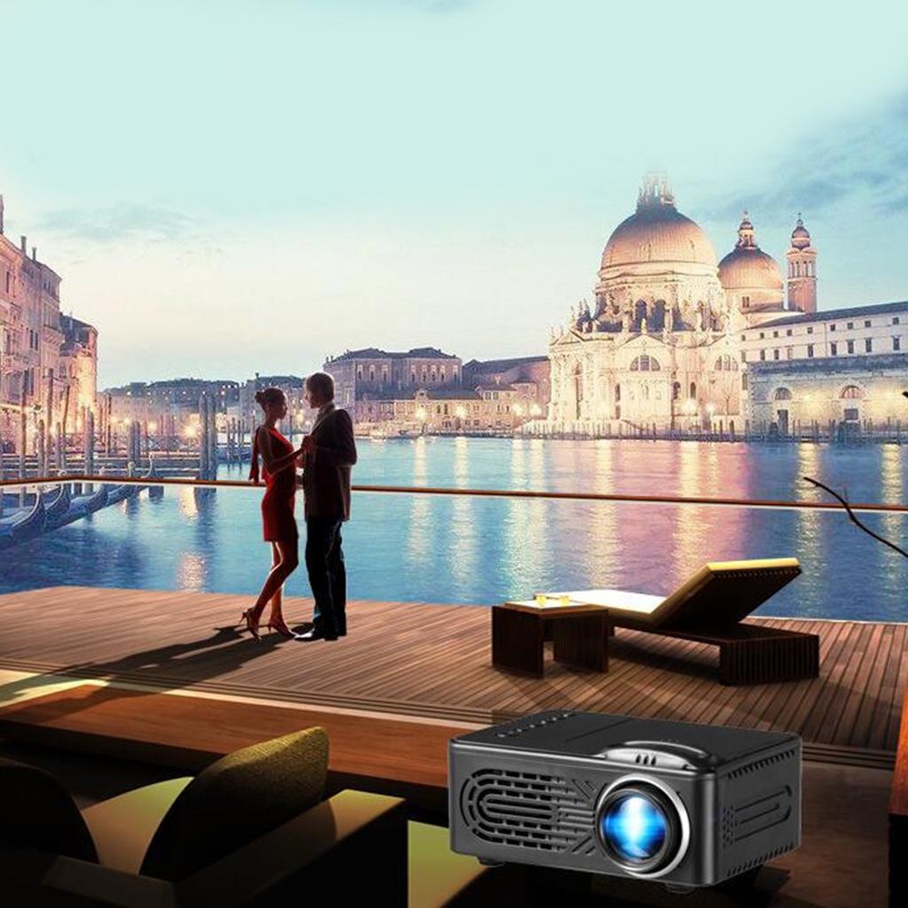 LED Home Theater Cinema HDMI Portable HD Projector Entertainment EU Plug