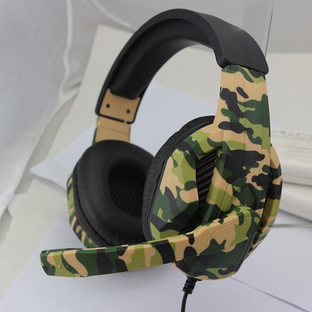 Camo Stereo 3.5mm Wired Gaming Headset with Mic for PS4 NS Xbox One 360