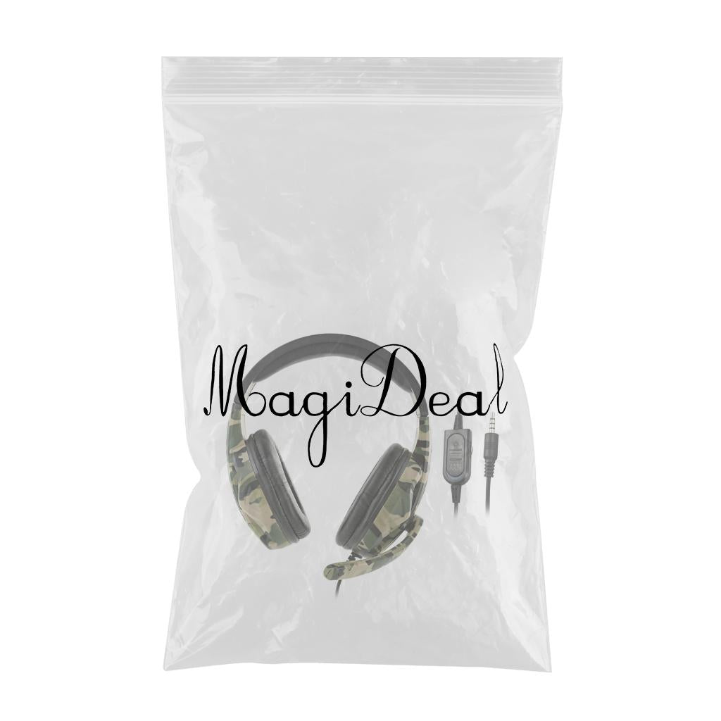 Camo Stereo 3.5mm Wired Gaming Headset with Mic for PS4 NS Xbox One 360