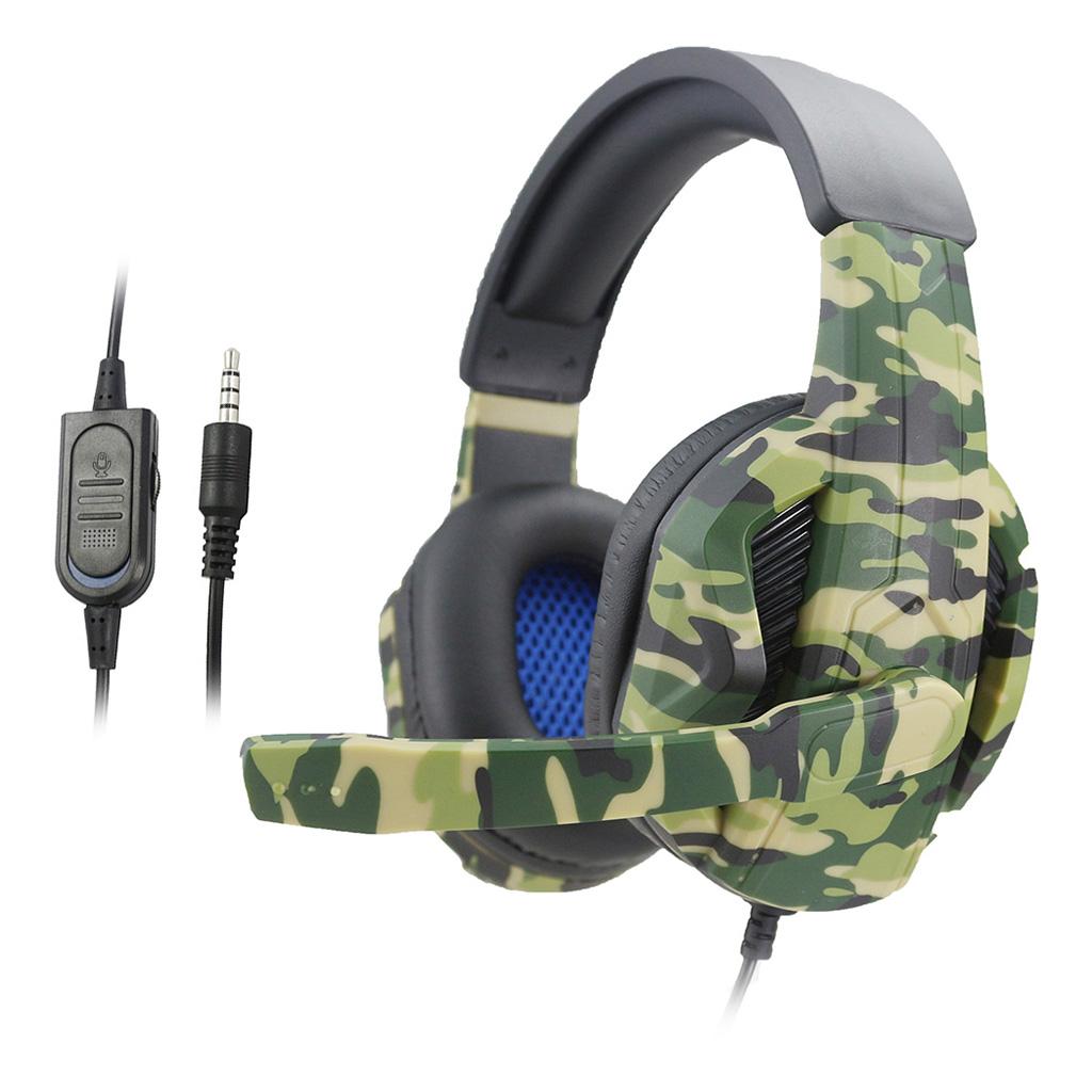 Camo Stereo 3.5mm Wired Gaming Headset with Mic for PS4 NS Xbox One 360