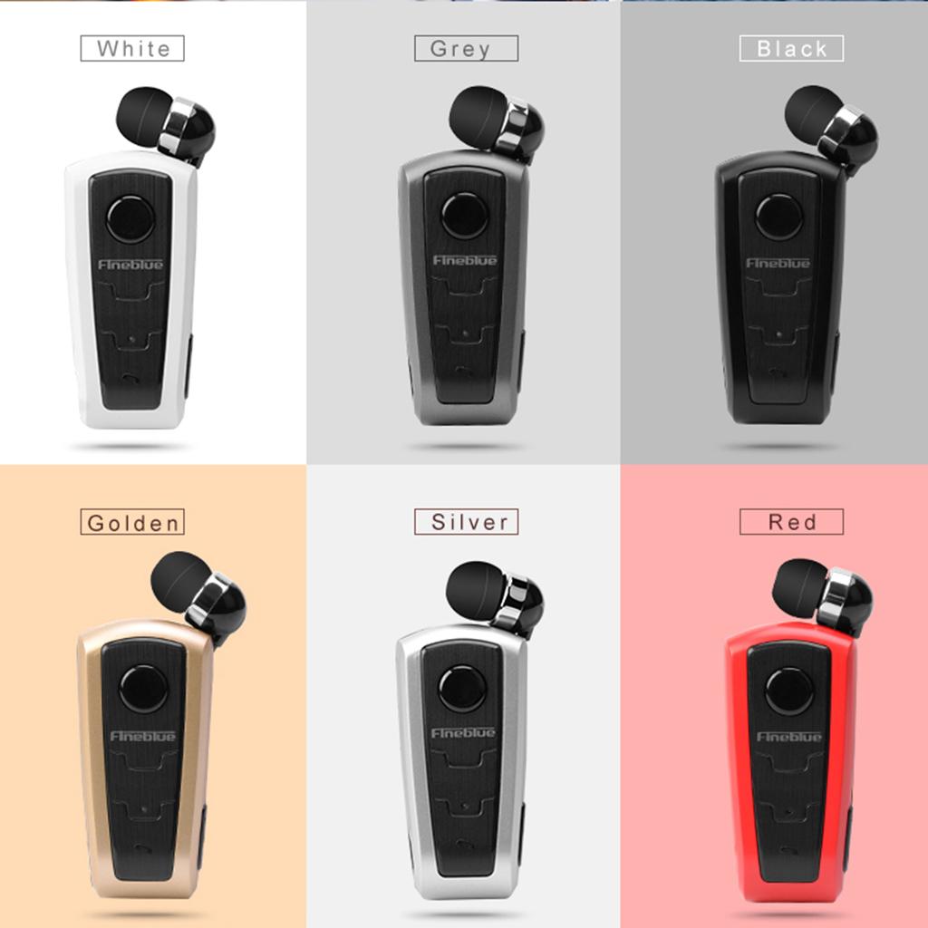 Mini In-Ear Bluetooth Headset Headphone Collar Clip Business Earphone Black