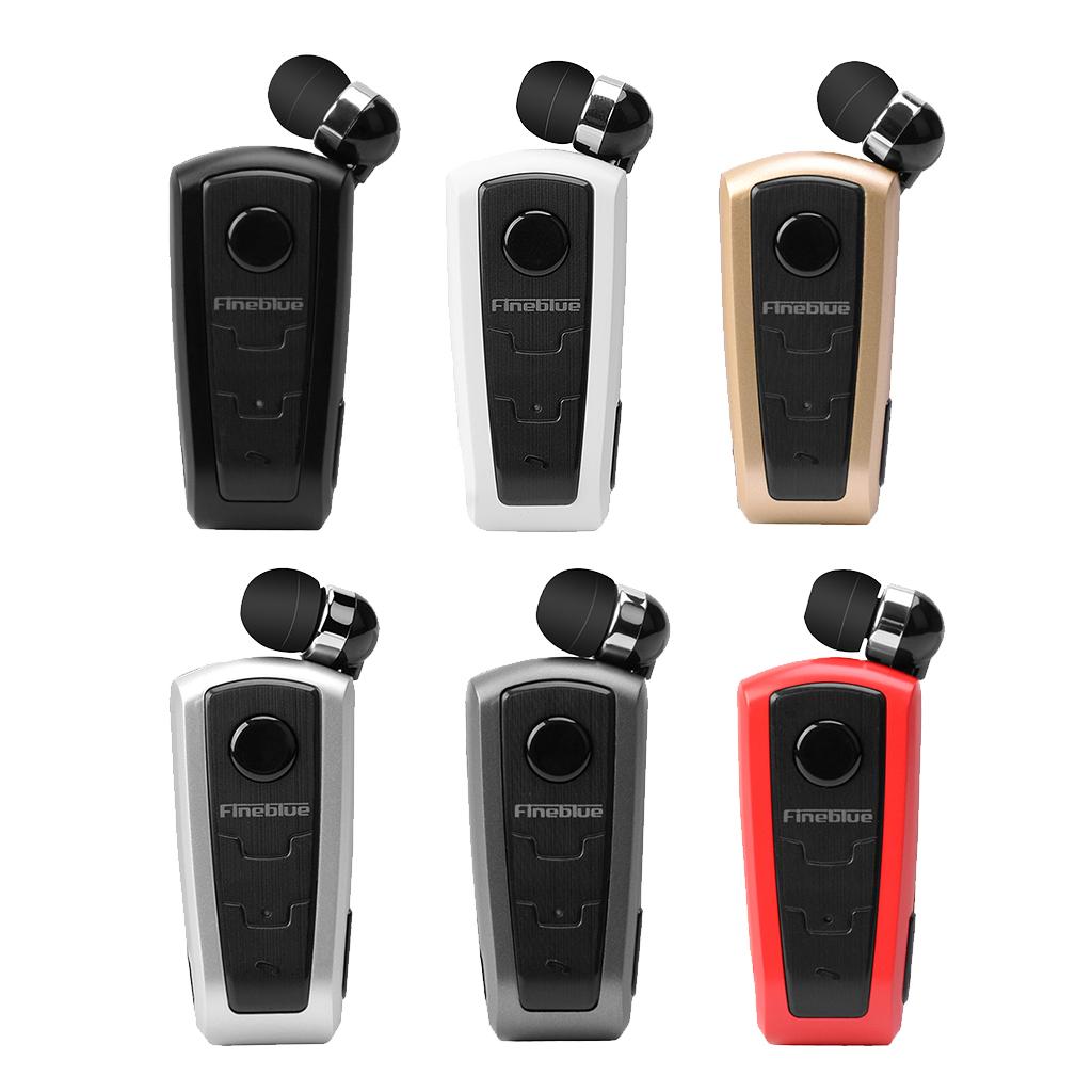 Mini In-Ear Bluetooth Headset Headphone Collar Clip Business Earphone Black