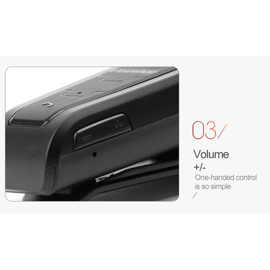 Mini In-Ear Bluetooth Headset Headphone Collar Clip Business Earphone Red