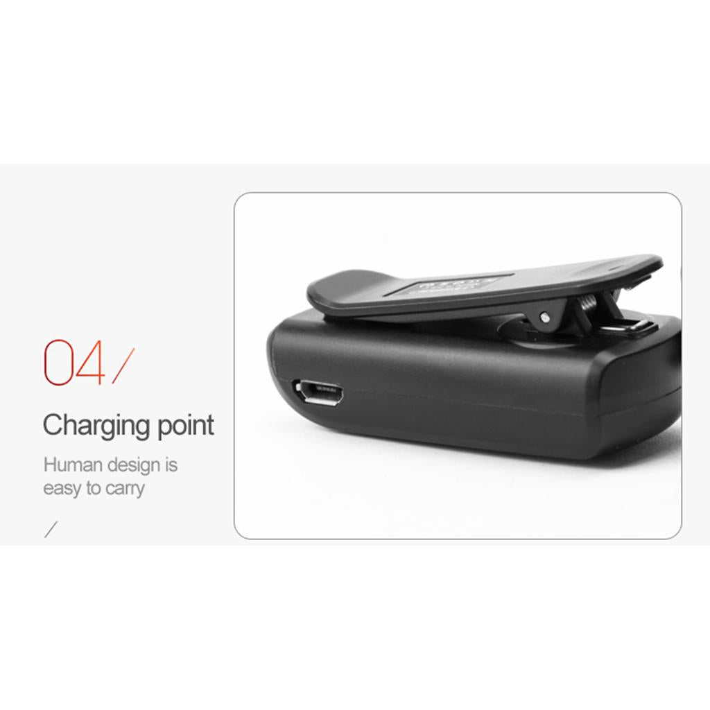 Mini In-Ear Bluetooth Headset Headphone Collar Clip Business Earphone Red