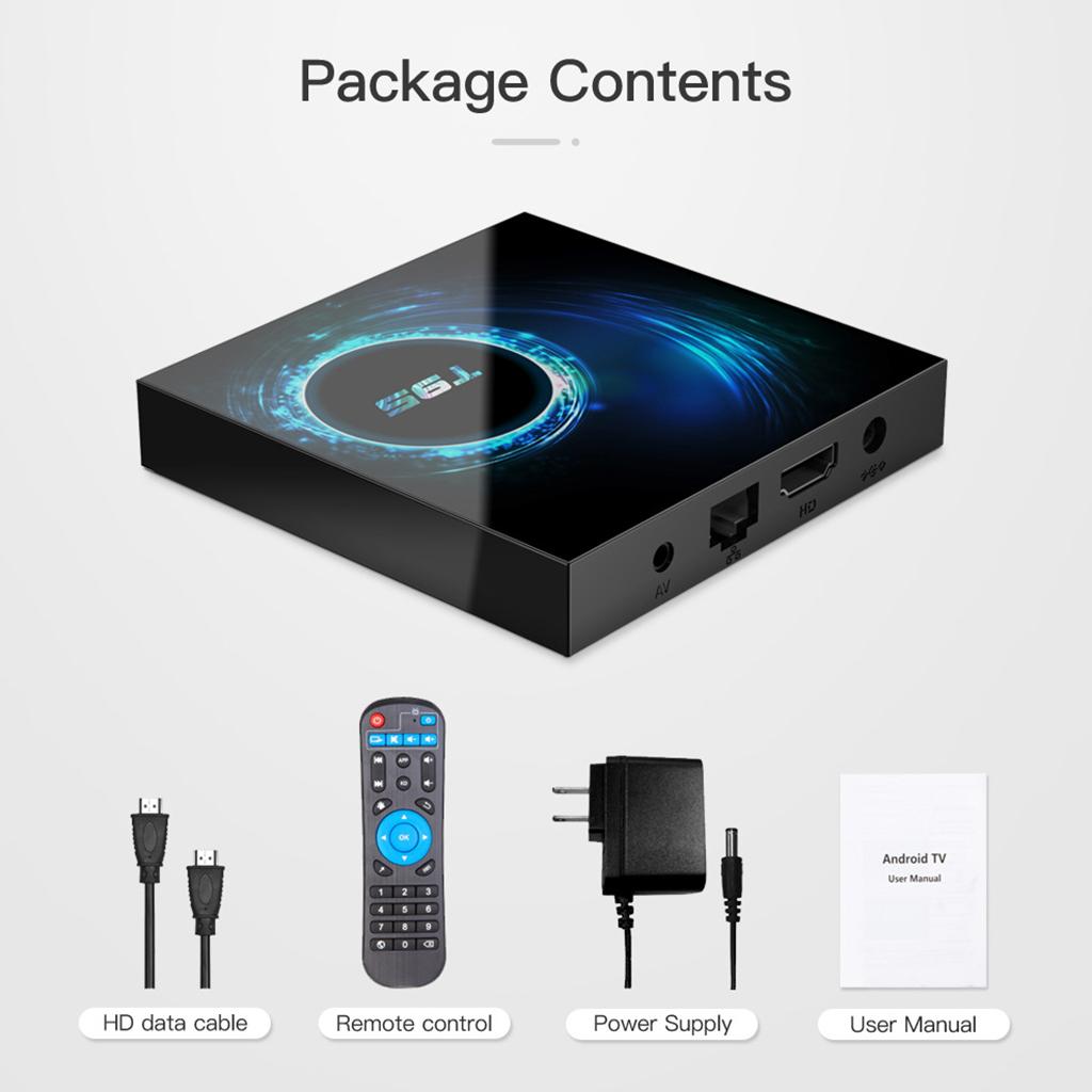 Quad Core Smart Media Player Digital STB 4GB+64GB UK Plug Dual-band WiFi