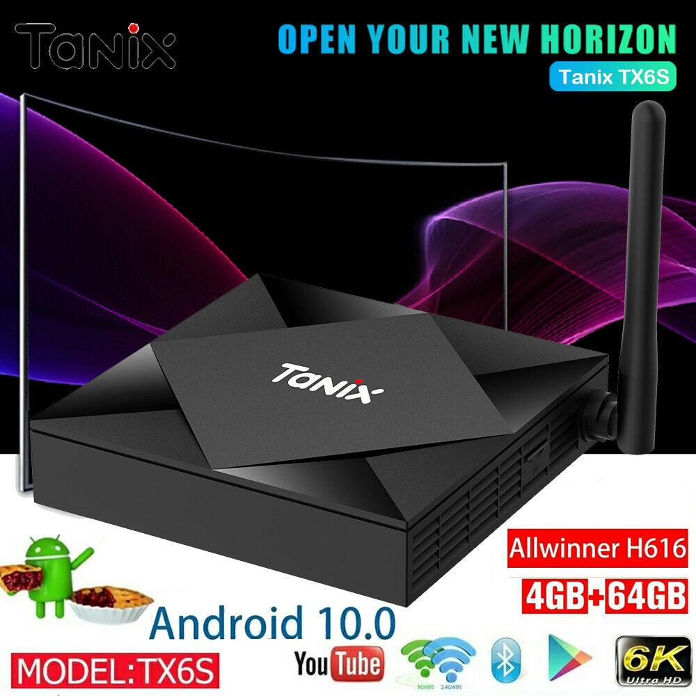 TX6S Android 10.0 Antenna TV H616 G31 MP2 Dual WiFi 4GB + 64GB US