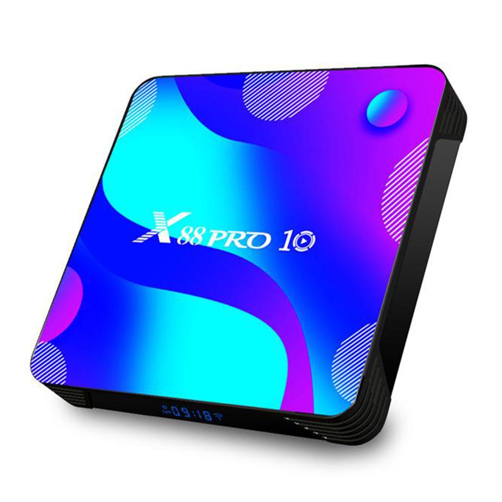 4K Ultra HD X88 PRO 10 Quad Core Smart Media Player 4G+64G US Plug