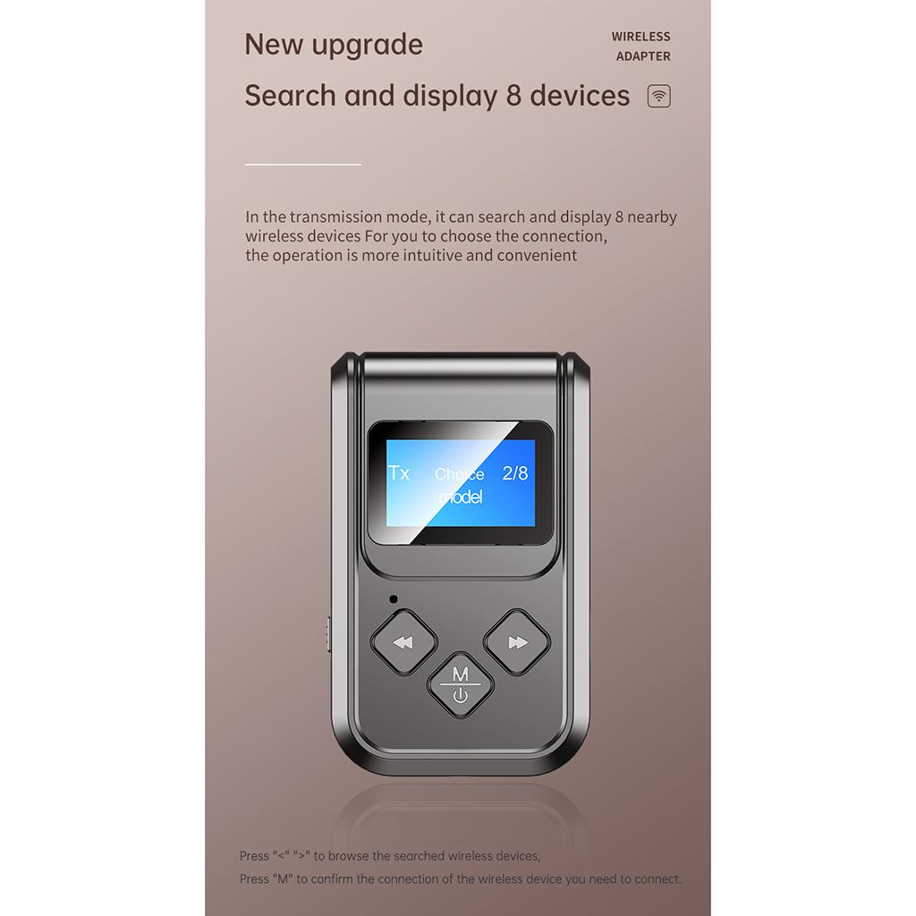 2in1 Wireless Bluetooth Transmitter Receiver A2DP Stereo AUX Audio Adapter