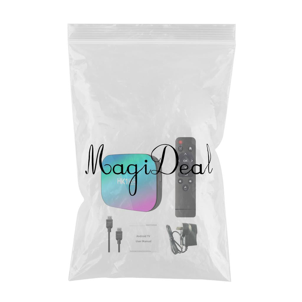 32/64/128GB STB S905X3 Quad Core WiFi BT 2.4/5G 8K Media 4+128g EU Plug