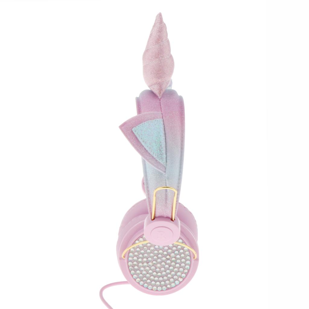 Unicorn Headphone With Microphone Girls Kids Stereo Earphone Headset Pink 2