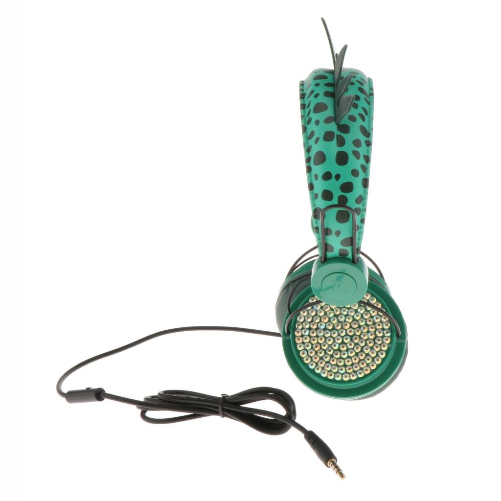 Cute Dinosaur Cartoon Kids Boys Wired Headphone Headset With Microphone