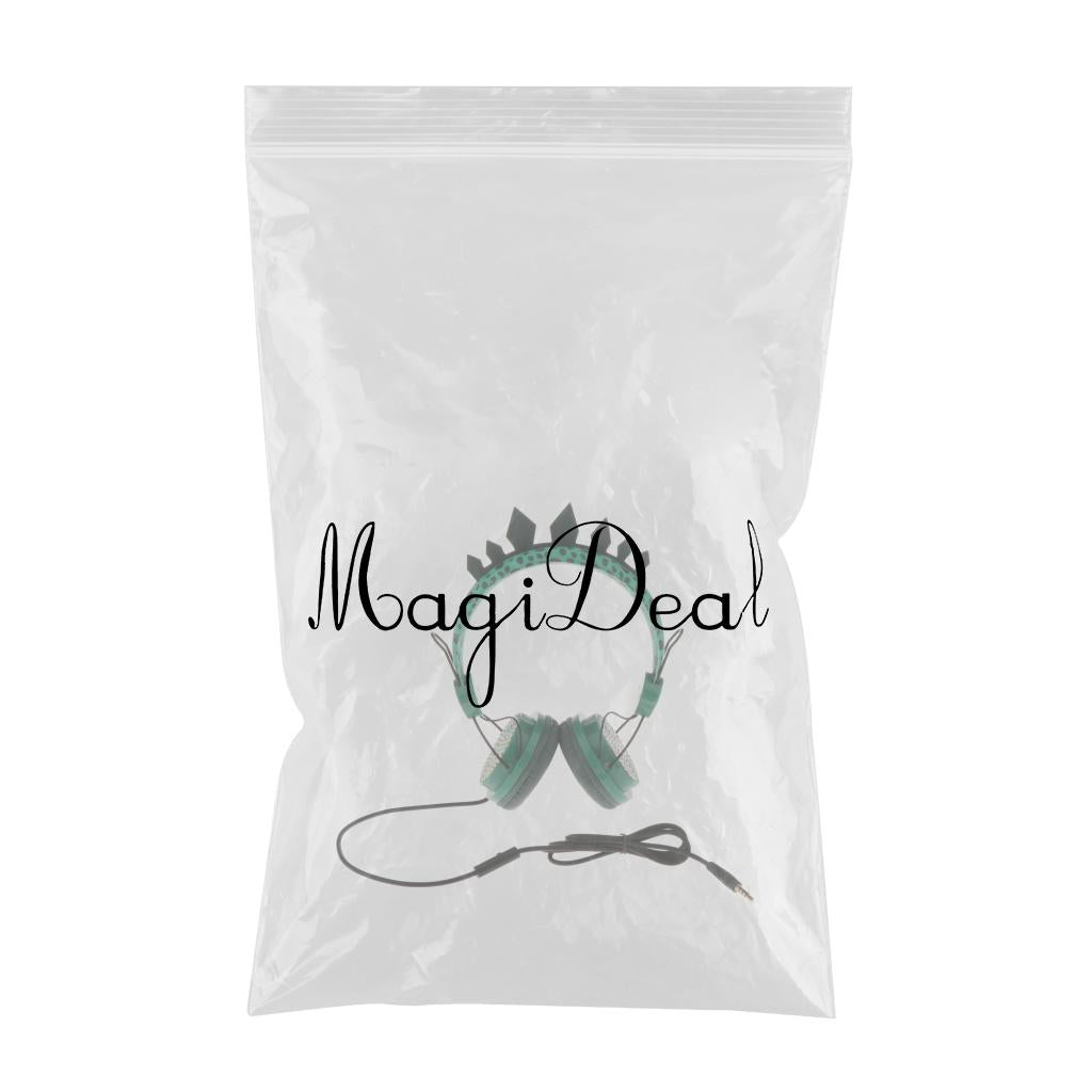 Cute Dinosaur Cartoon Kids Boys Wired Headphone Headset With Microphone