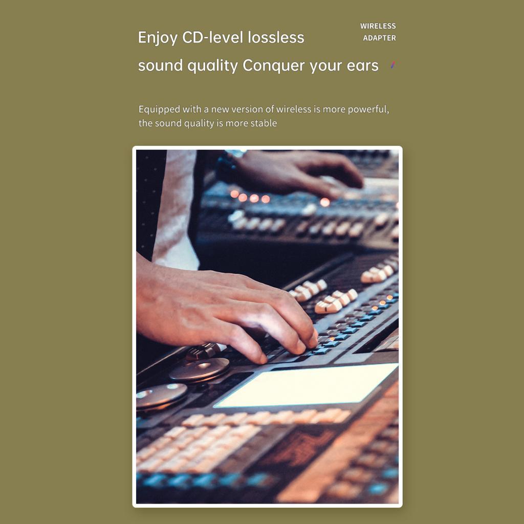 2in1 USB Bluetooth 5.0 Audio Transmitter Receiver Adapter for TV PC Car AUX