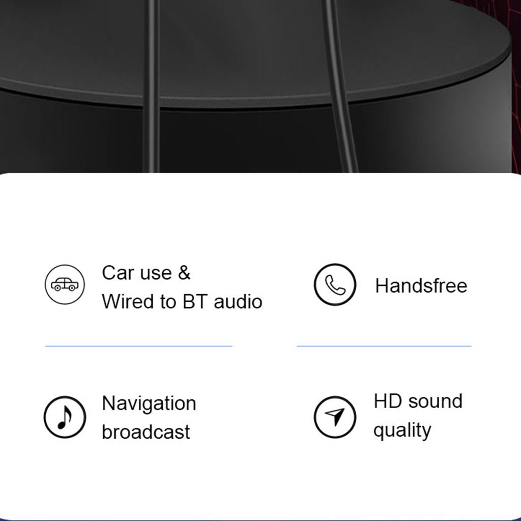 Mini USB Bluetooth 5.0 Audio Adapter Receiver 3.5mm AUX Speaker Auto Car Kit