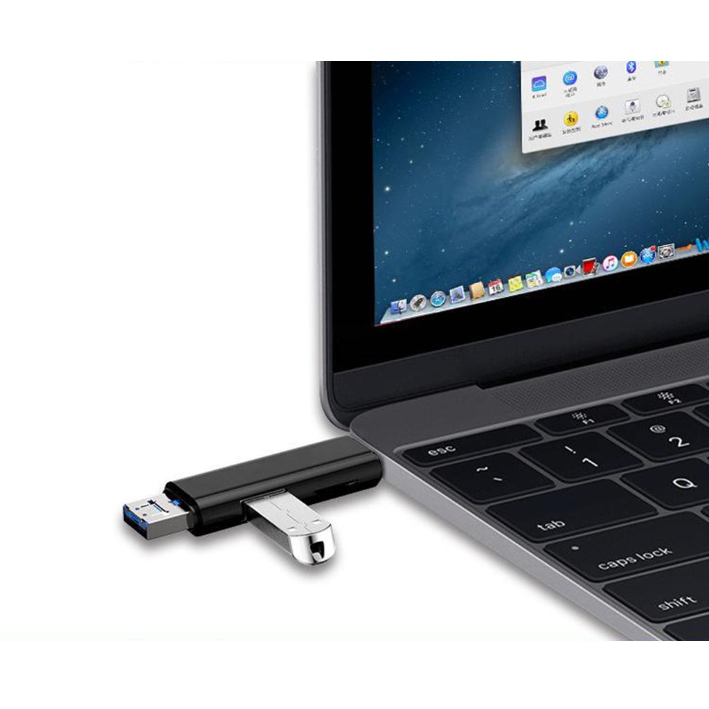 Memory Card Reader Micro USB OTG Adapter TF Card Adapter Black