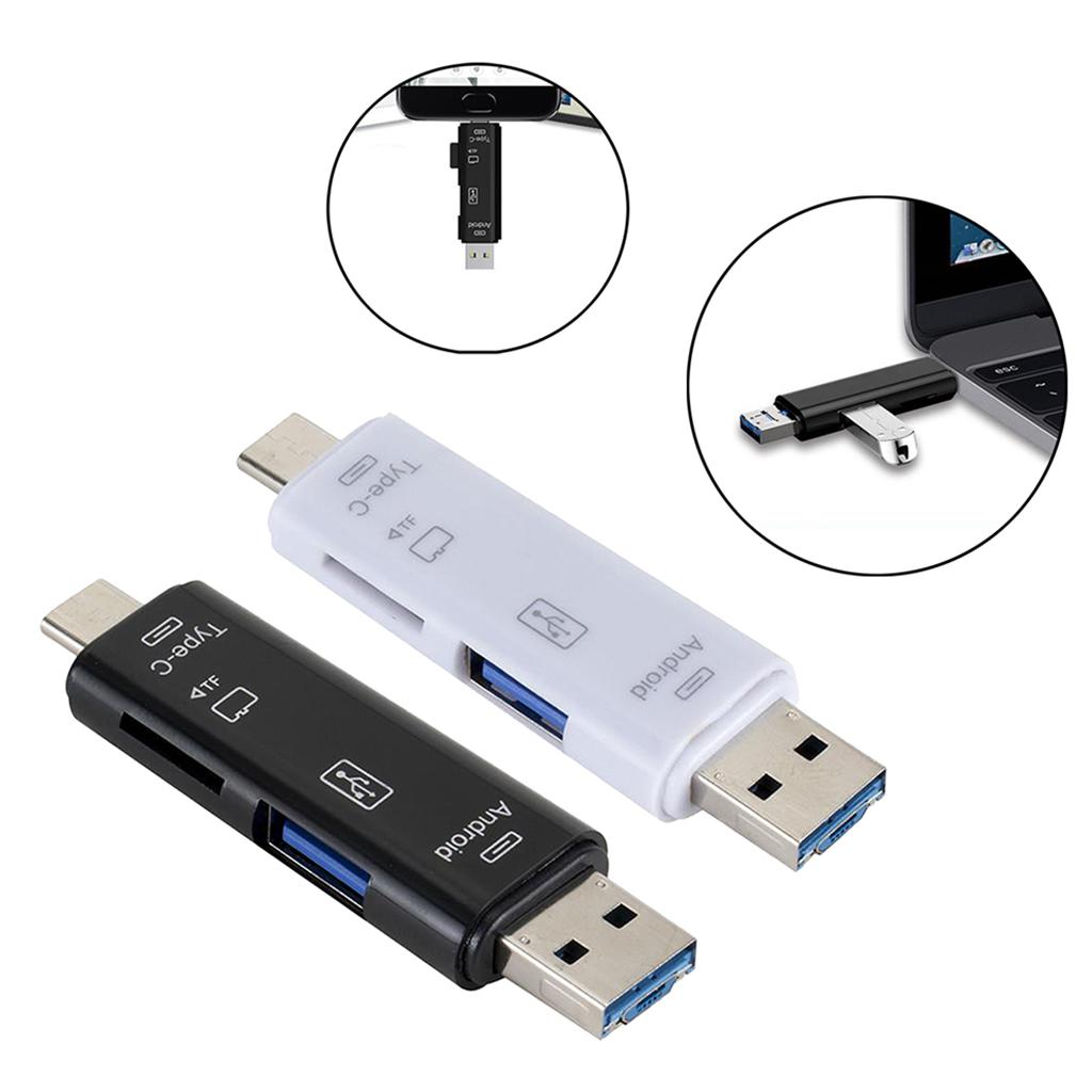 Memory Card Reader Micro USB OTG Adapter TF Card Adapter Black