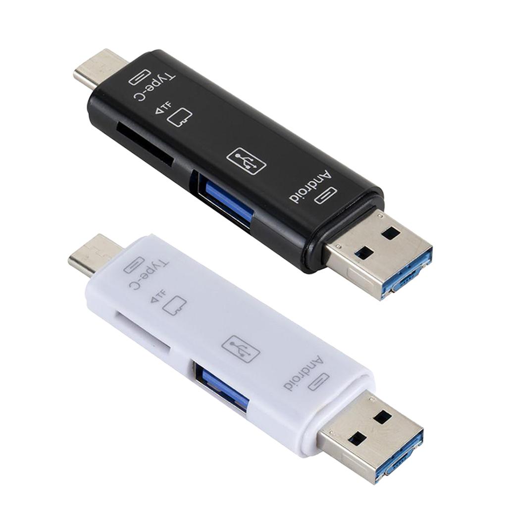 Memory Card Reader Micro USB OTG Adapter TF Card Adapter Black