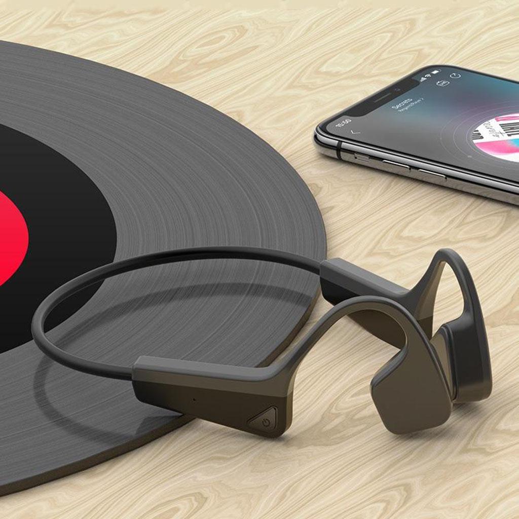 F2 Bone Conduction Headphones Bluetooth 5.0 w/ Mic for Running Gym