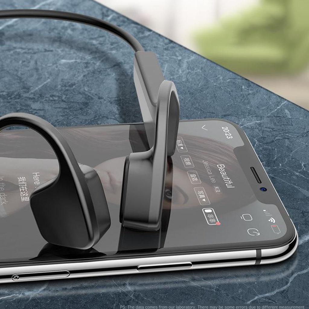 F2 Bone Conduction Headphones Bluetooth 5.0 w/ Mic for Running Gym