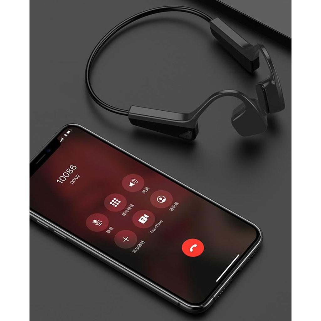 F2 Bone Conduction Headphones Bluetooth 5.0 w/ Mic for Running Gym
