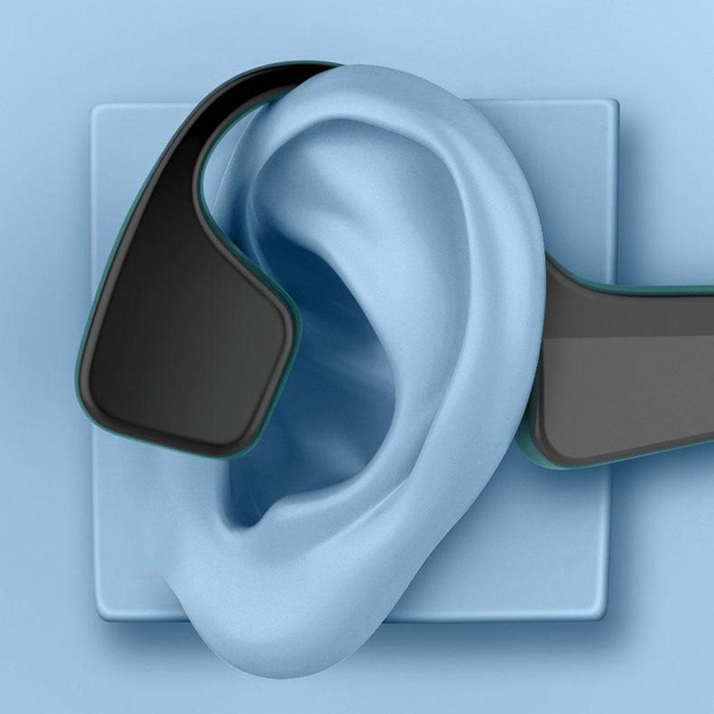 F2 Bone Conduction Headphones Bluetooth 5.0 w/ Mic for Running Gym