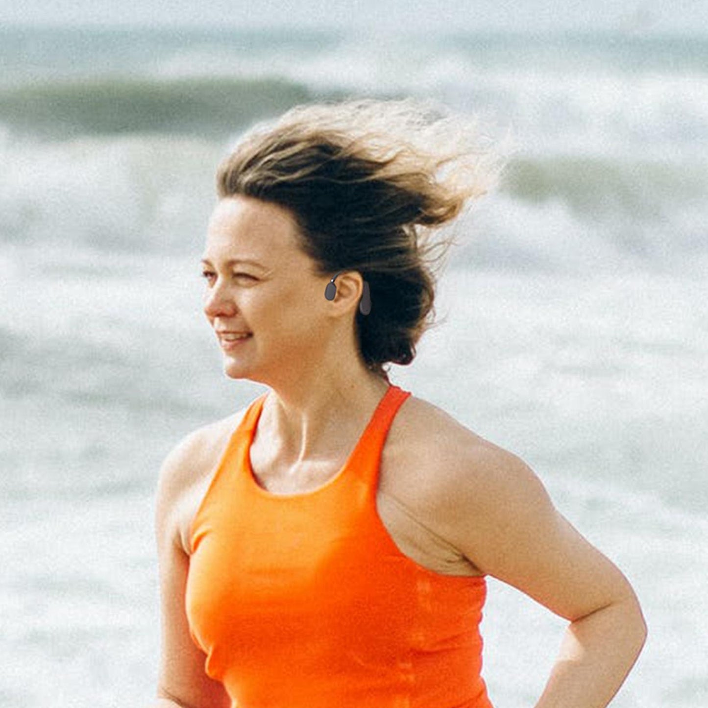 DYY-1 Wireless Bluetooth Bone Conduction Headset Sports Headphone Black