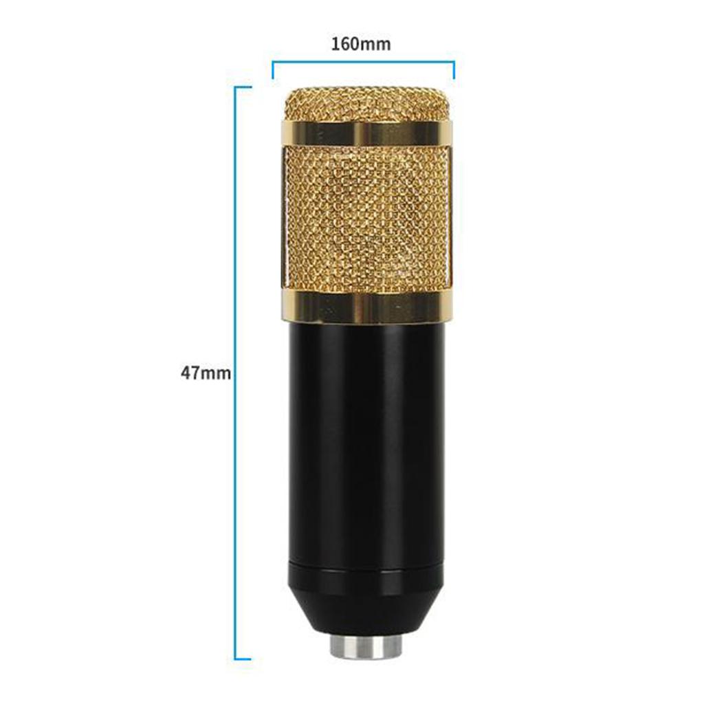 Condenser Microphone Kit for Studio Recording Golden A with Sound Card