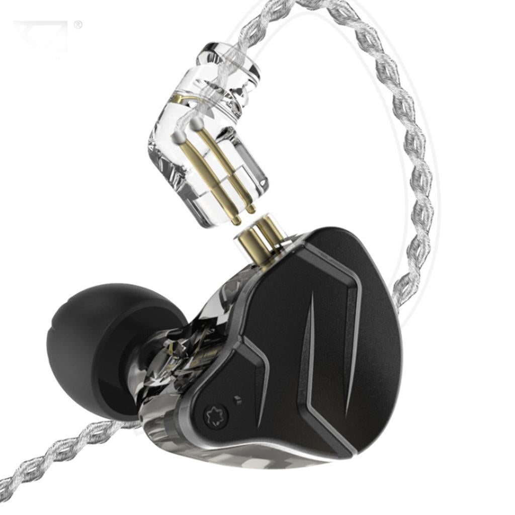 ZSN PRO X 1BA+1DD Dual Driver Hybrid Earbuds Stereo Earphone black no mic