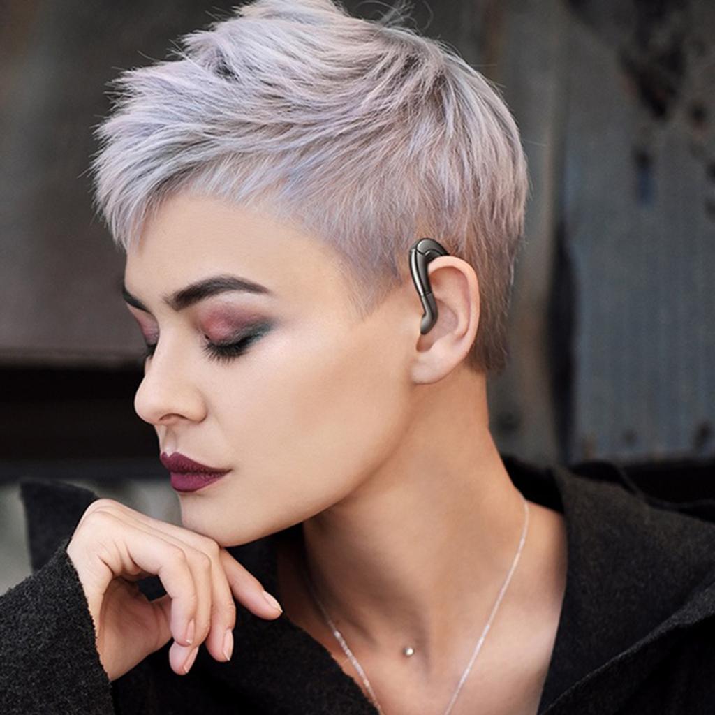 F88 Bone Conduction Bluetooth Ear-Hook Single Headphone blue