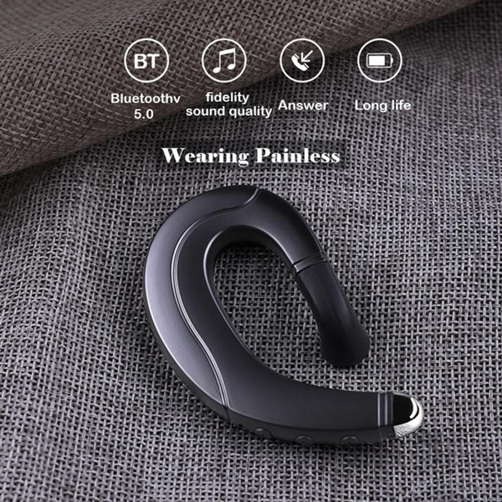 F88 Bone Conduction Bluetooth Ear-Hook Single Headphone blue