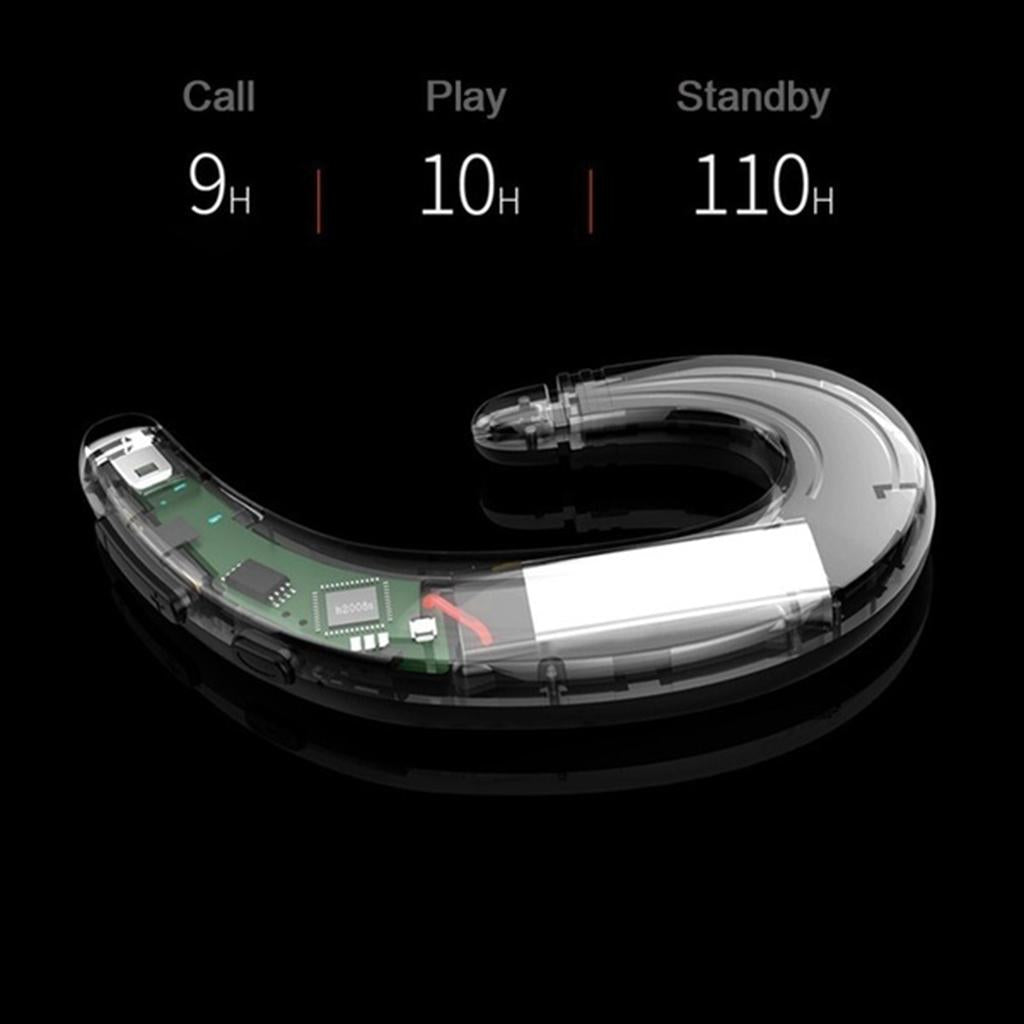 F88 Bone Conduction Bluetooth Ear-Hook Single Headphone red