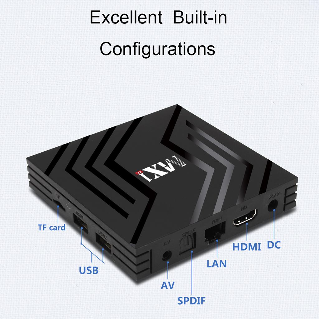 Android 9.0 Media Player 3D Video Wifi Bluetooth Smart Top Box 2+16G UK