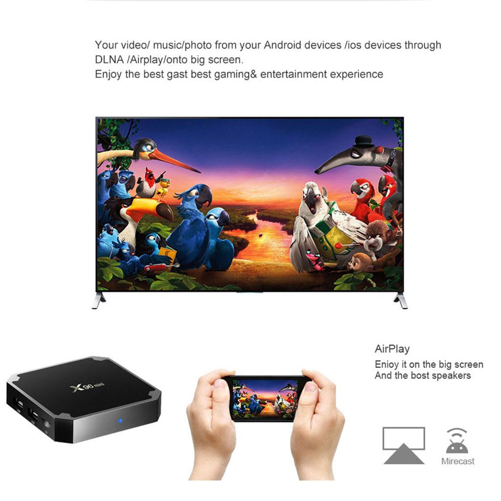 MINI Android 7.1 Smart Box S905W Quad Core H.265 HD Medien 1GB+8GB