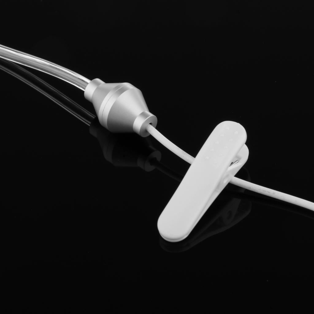 Air Tube Monaural In Ear Earphone Anti-radiation Headset 3.5mm White