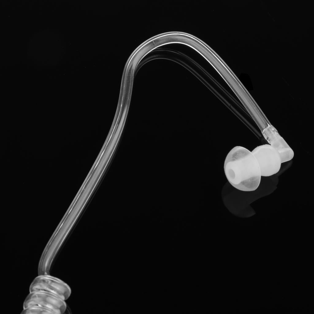 Air Tube Monaural In Ear Earphone Anti-radiation Headset 3.5mm Clear