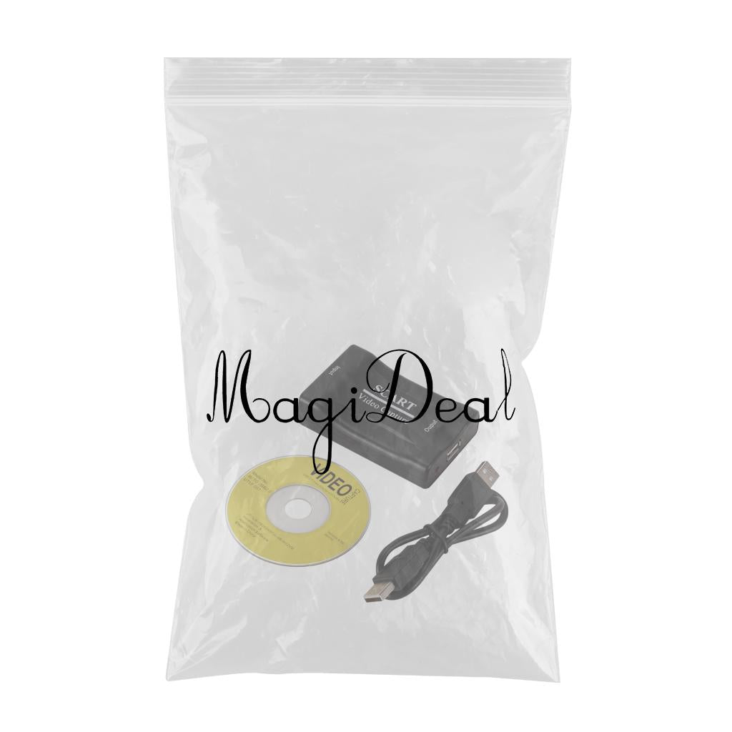 USB 2.0 SCART Video Capture Card Record Box Gaming Grabber for DVD HDTV