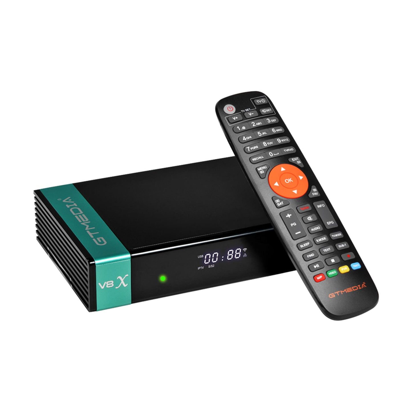V8X HD Satellite Receiver FTA DVB-S2/S2X Decoder 2.4G Wifi H.265 US
