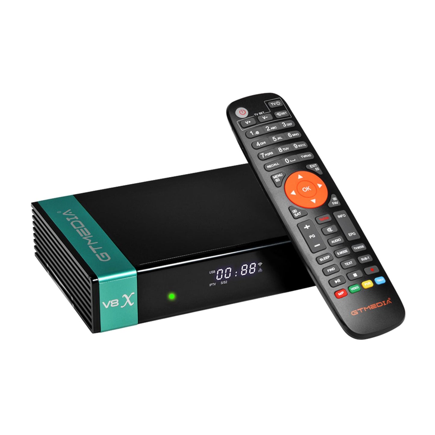 V8X HD Satellite Receiver FTA DVB-S2/S2X Decoder 2.4G Wifi H.265 US