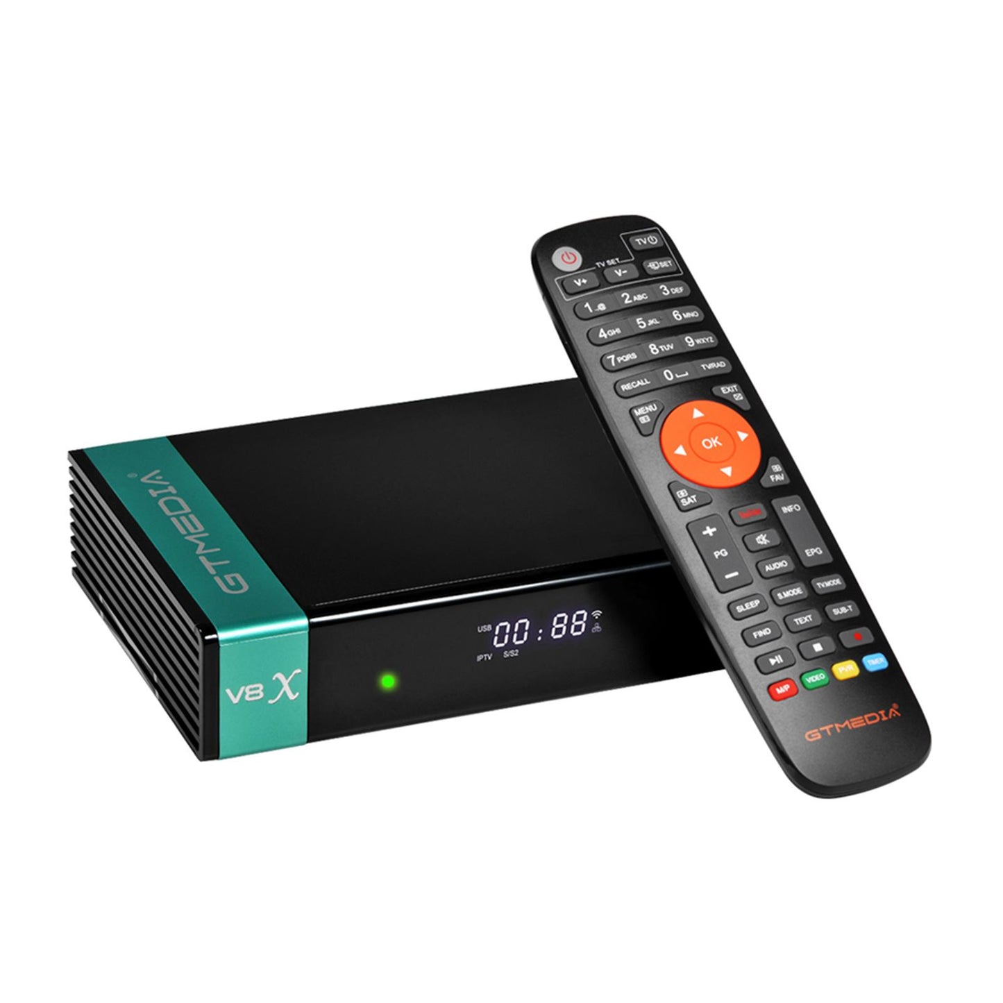 V8X HD Satellite Receiver FTA DVB-S2/S2X Decoder 2.4G Wifi H.265 US