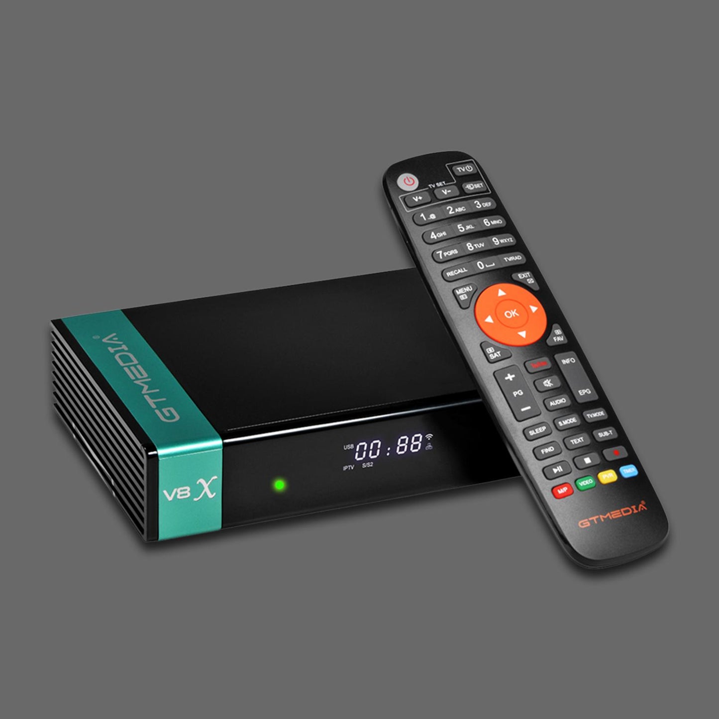 V8X HD Satellite Receiver FTA DVB-S2/S2X Decoder 2.4G Wifi H.265 US