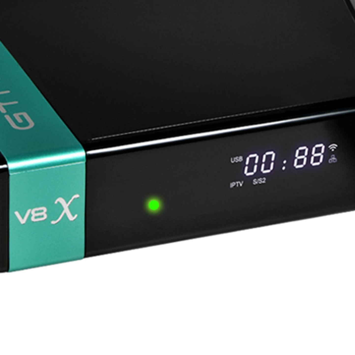 V8X HD Satellite Receiver FTA DVB-S2/S2X Decoder 2.4G Wifi H.265 US