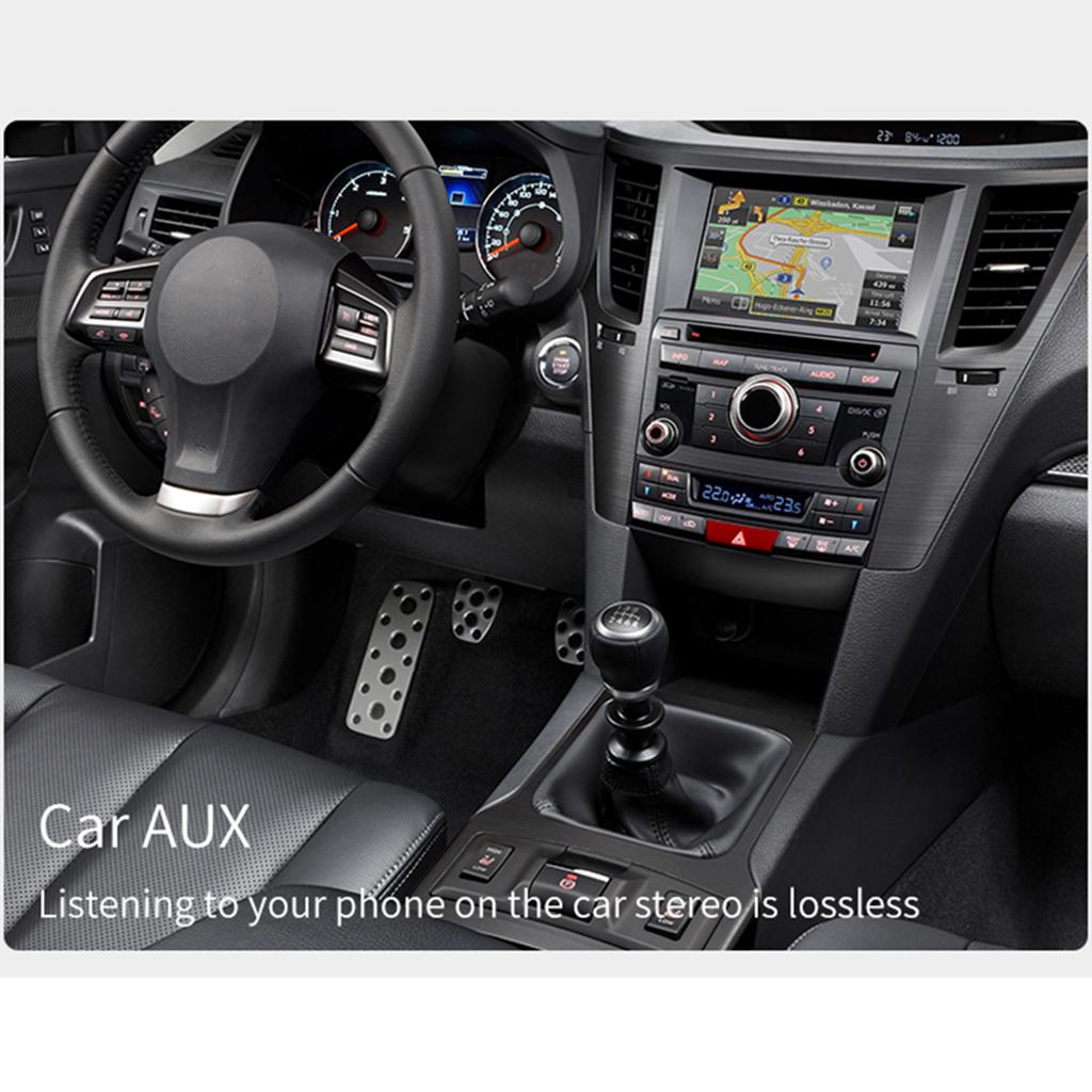 Mini Portable Bluetooth Receiver 3.5mm AUX Bass Audio Stereo Music Adapter