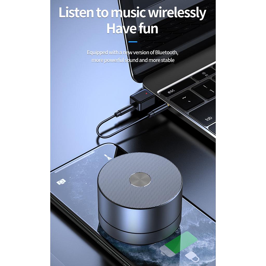 Wireless USB Bluetooth 5.0 Receiver Transmitter 3.5mm Adapter for Car TV PC