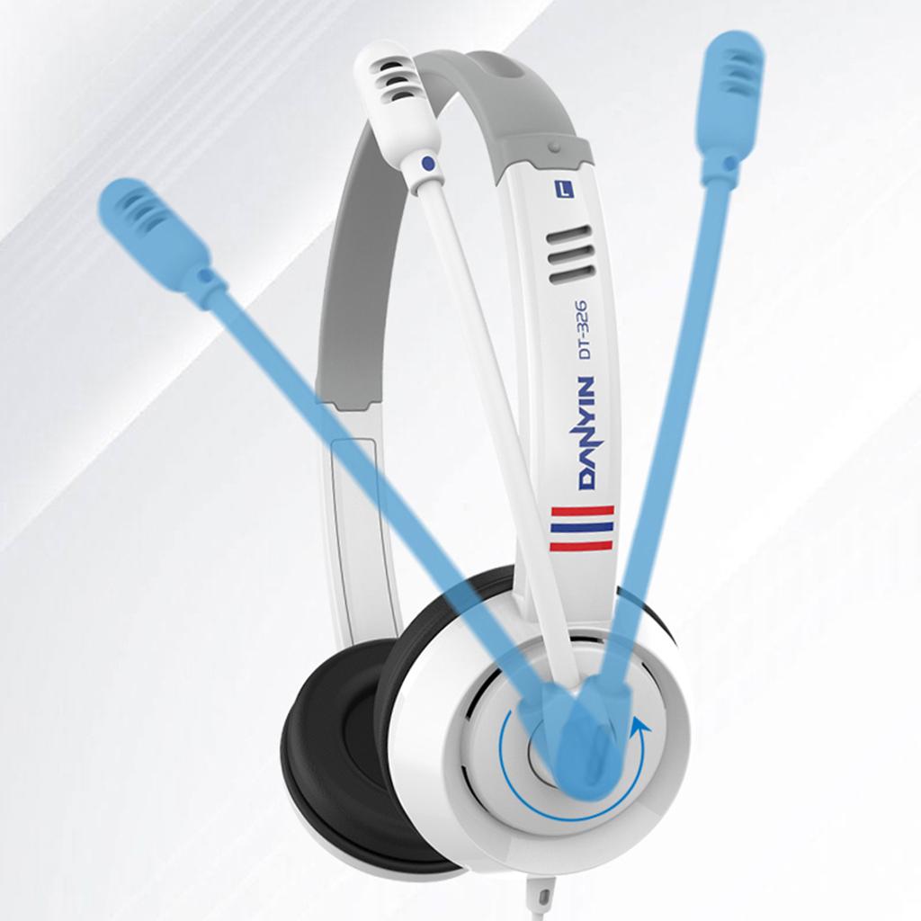 Kids Headphones 3.5mm Wired On-Ear Children Headset 4 Pole 3.5mm Blue Yellow