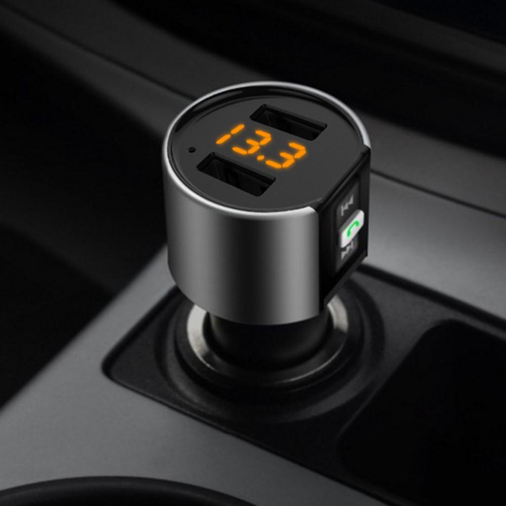 USB 5V 3.4A 2.4A & 1A LCD Car FM Transmitter Radio Adapter Kit