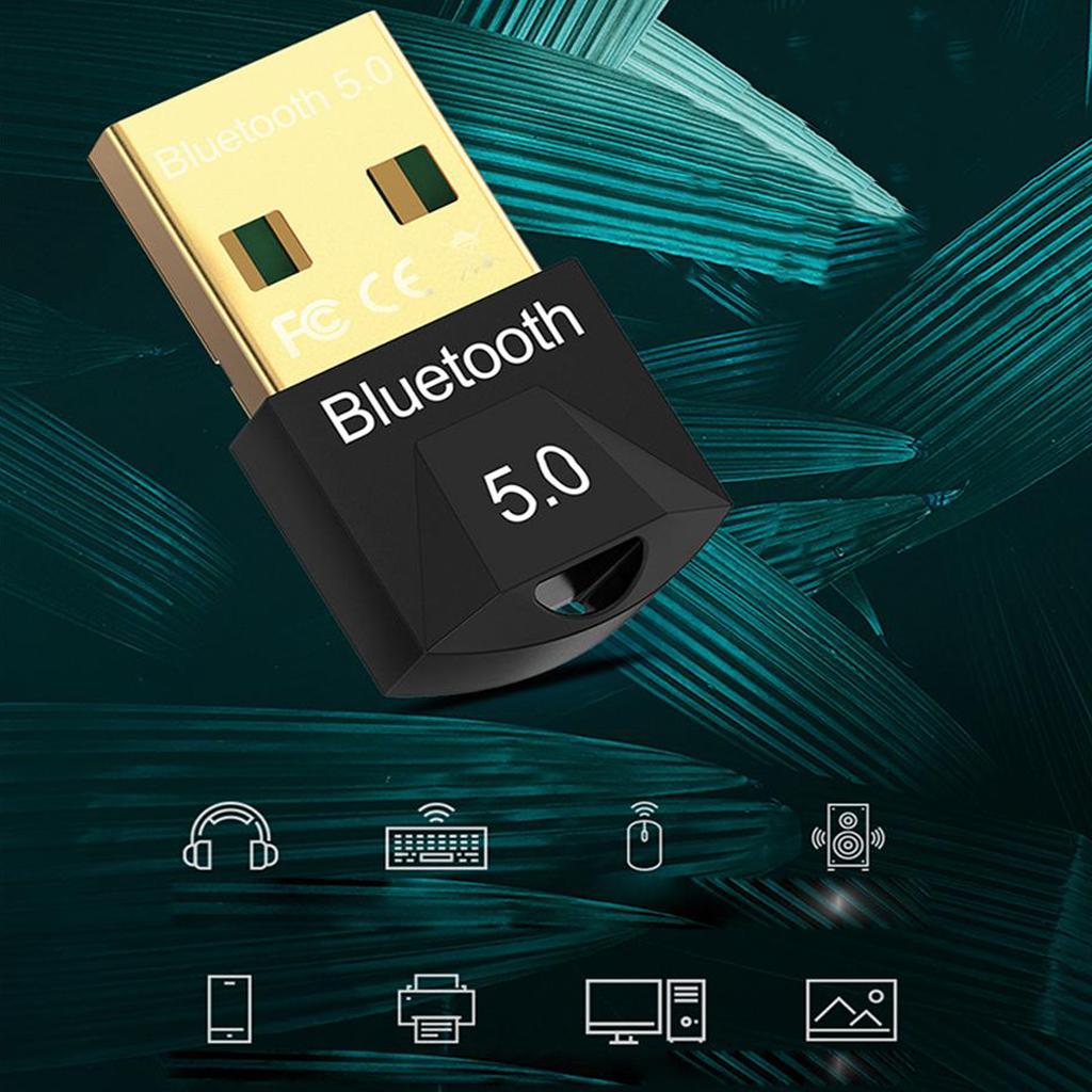 Bluetooth 5.0 Adapter Wireless Dongle Stereo Receiver Audio For PC Laptop TV