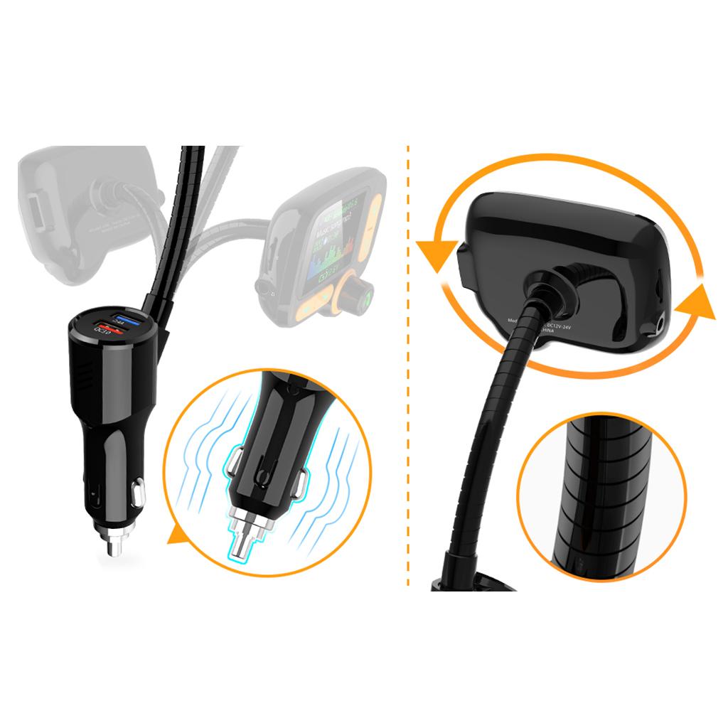 Car FM Transmitter MP3 Player Hands-free Radio Adapter USB Charger