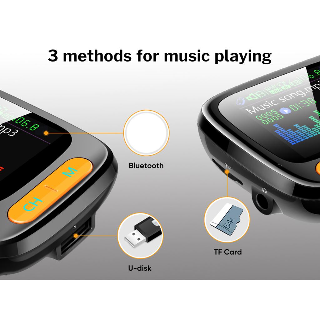 Car FM Transmitter MP3 Player Hands-free Radio Adapter USB Charger